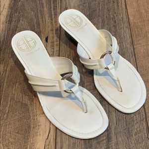 Lilly Pulitzer white McKim wedge sandal